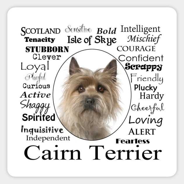 Cairn Terrier Traits Sticker by You Had Me At Woof